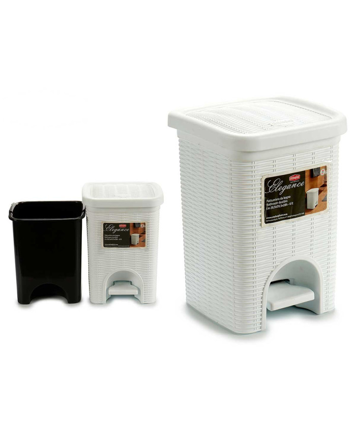 PAPELERA ELEGANCE PEQ 6L BLANCO