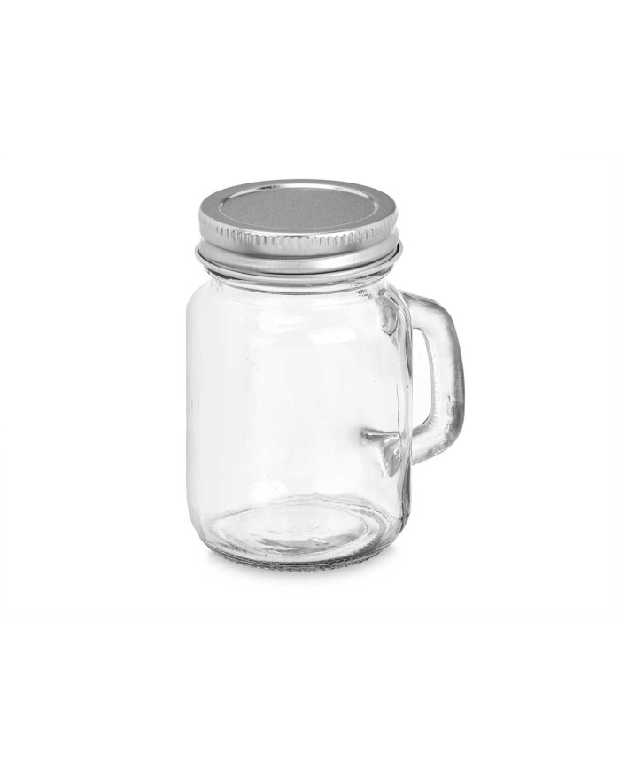 TARRO CUAD CRISTAL TRANS TAPA ASA 120ML