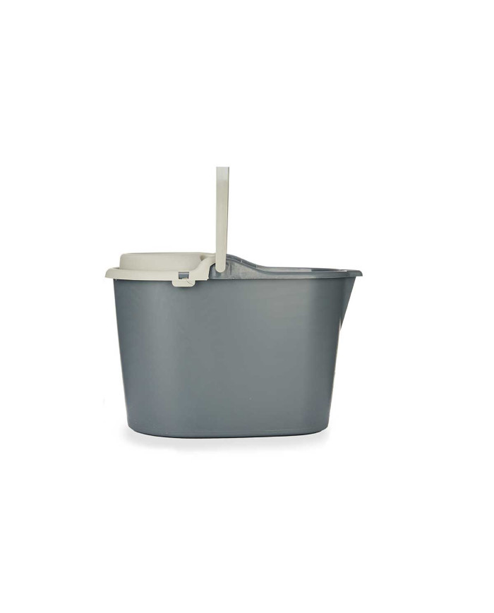 CUBO FREGAR CON ESCURRIDOR 15L ANTRACITA