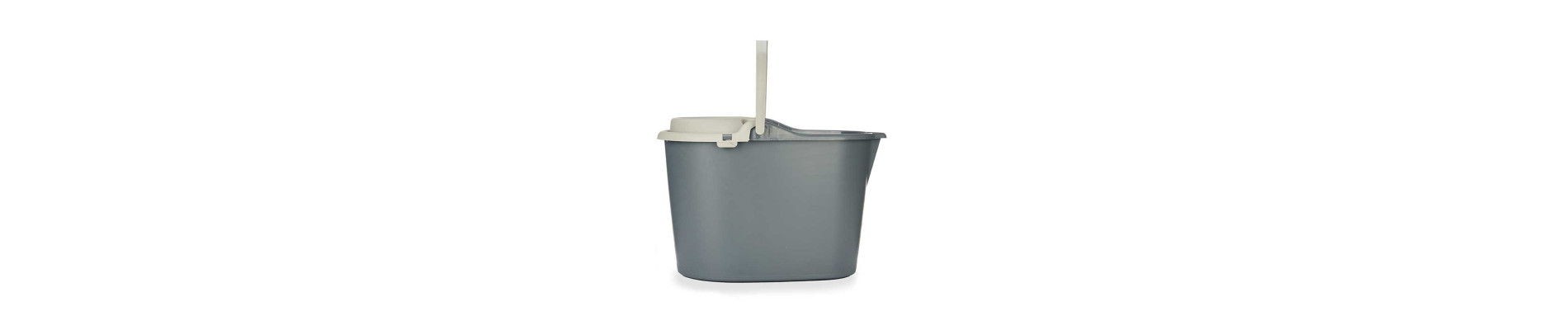 CUBO FREGAR CON ESCURRIDOR 15L ANTRACITA