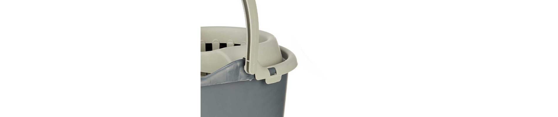 CUBO FREGAR CON ESCURRIDOR 15L ANTRACITA