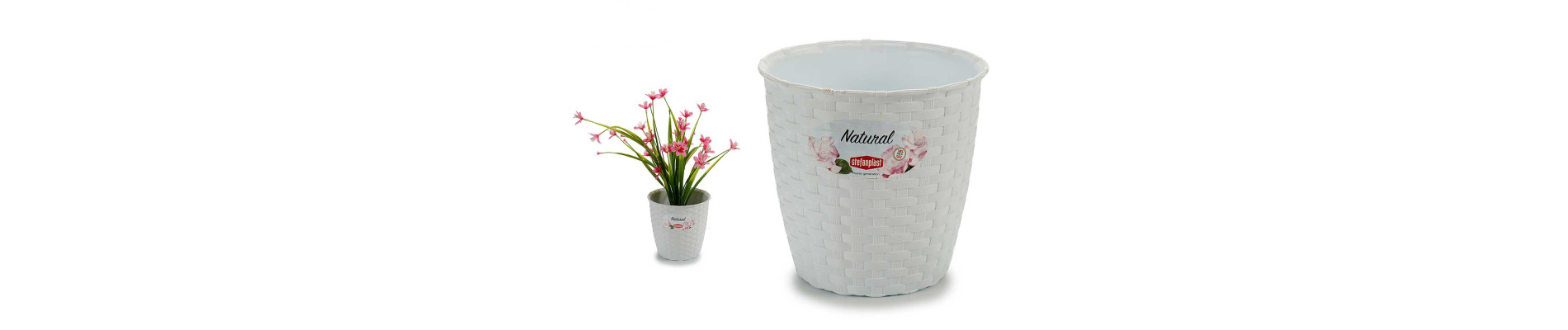 MACETA NATURAL INTER EXTER 14DIAM BLANCO