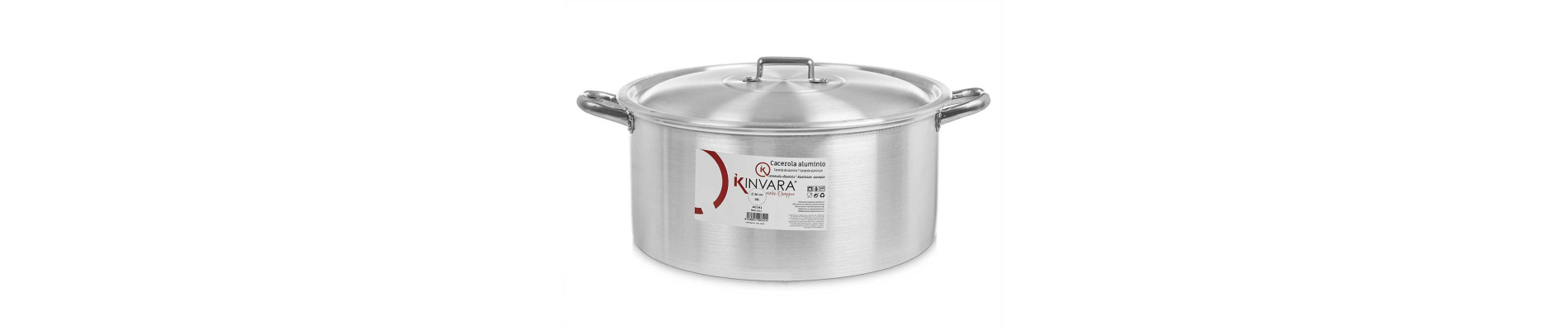 CACEROLA ALUMINIO 36 CM 18 L