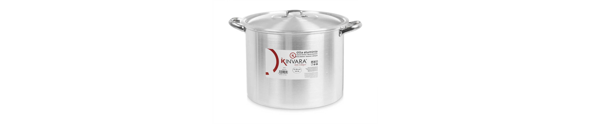 OLLA ALUMINIO 28 CM 12,5 L