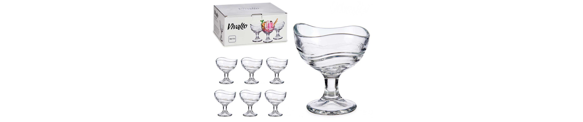 COPA HELADO VIDRIO ALTA 340 ML
