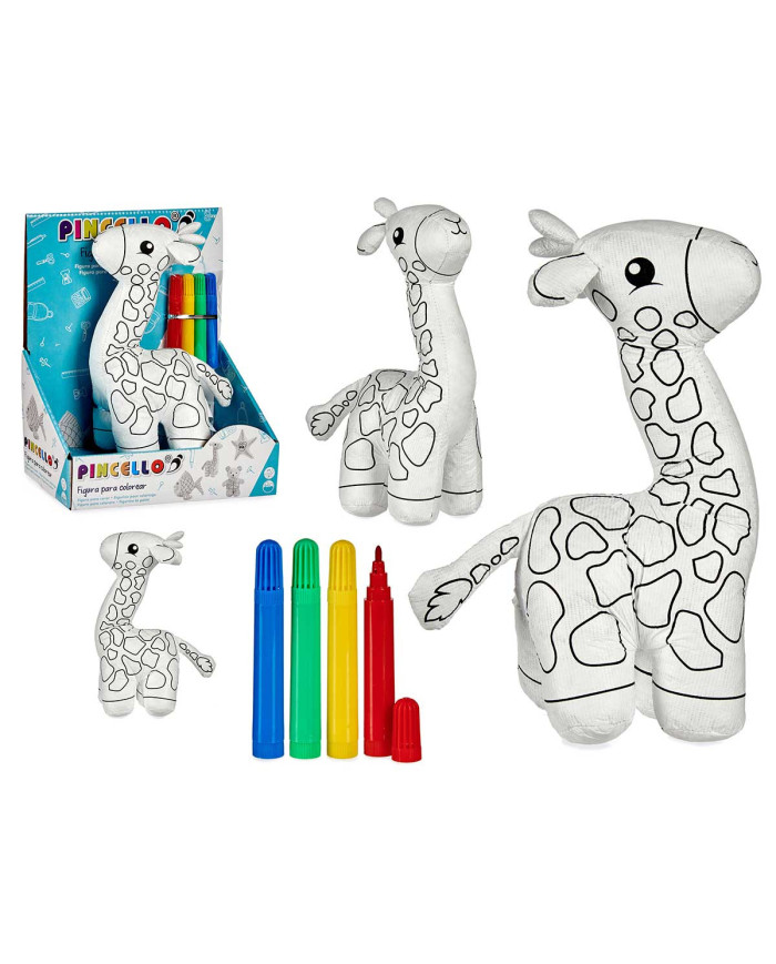 PELUCHE JIRAFA PARA PINTAR CON ROTULADOR