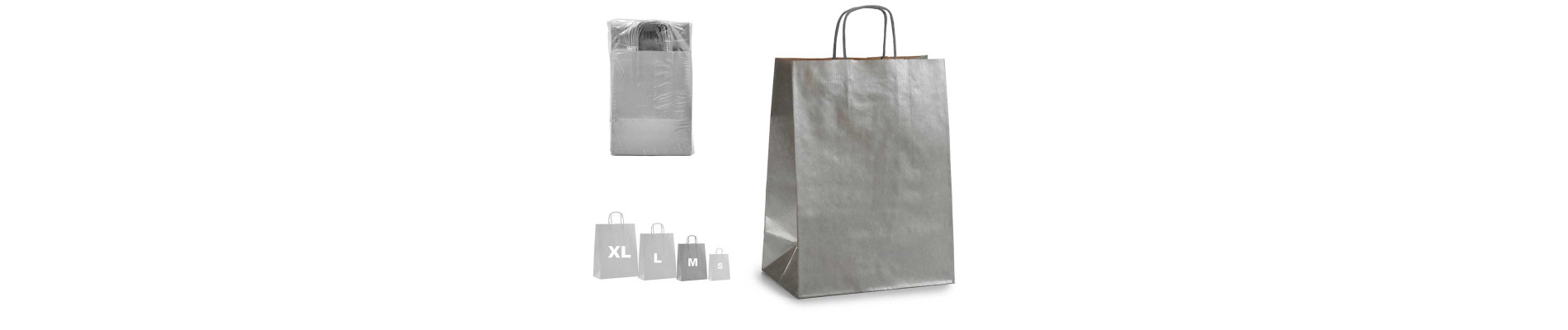 BOLSA PAPEL PLATA KRAFT MINI