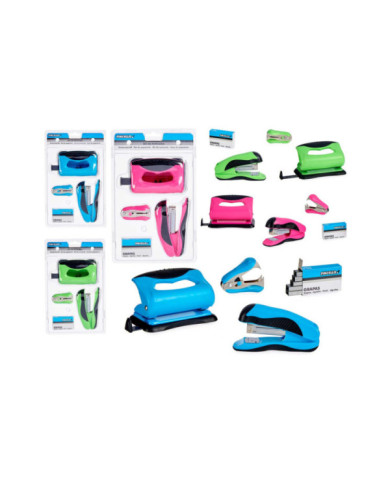 JUEGO GRAPADORA PERFORADORA SURT 3 COL