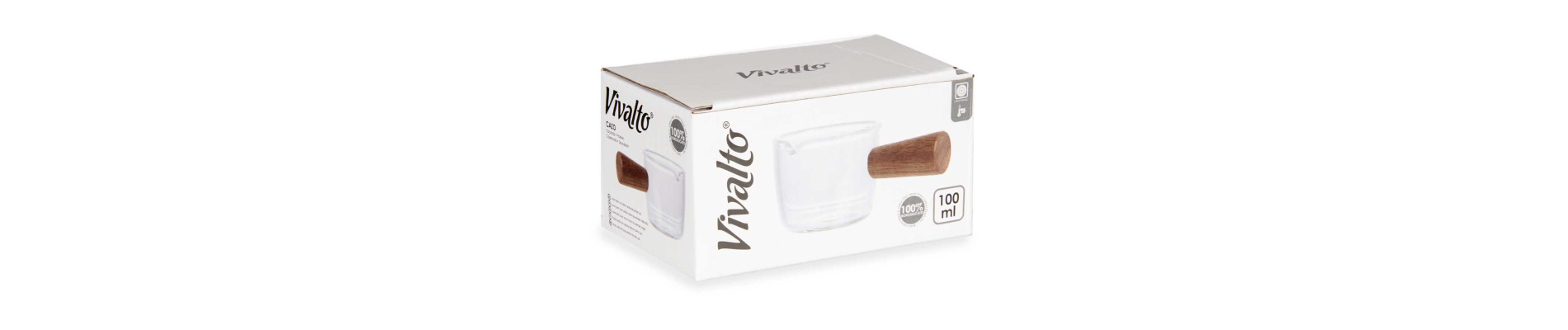 CAZO 100ML DE CRISTAL BOROSILICATO MANGO MADERA