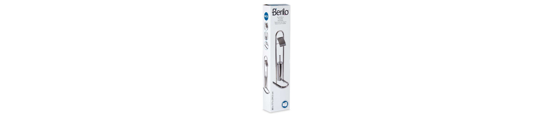 ESCOBILLERO METAL ALTO CROMADO