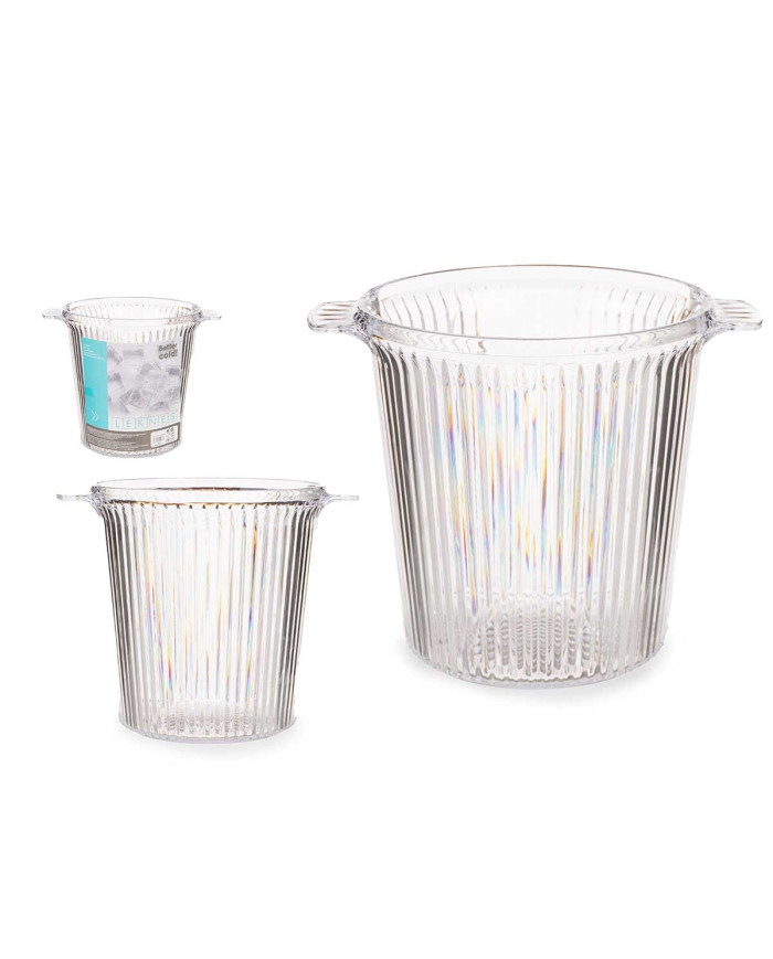 CUBITERA RAYADA PLASTICO TRANSPARENTE