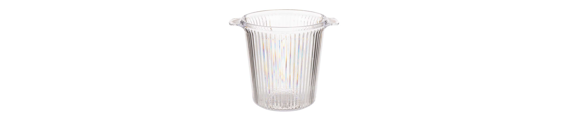 CUBITERA RAYADA PLASTICO TRANSPARENTE