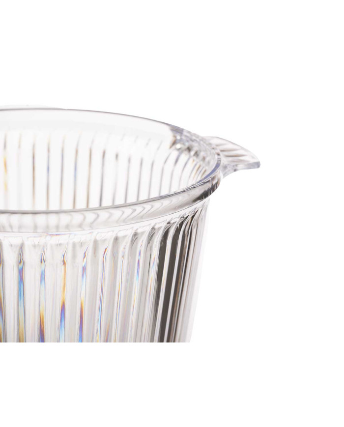 CUBITERA RAYADA PLASTICO TRANSPARENTE