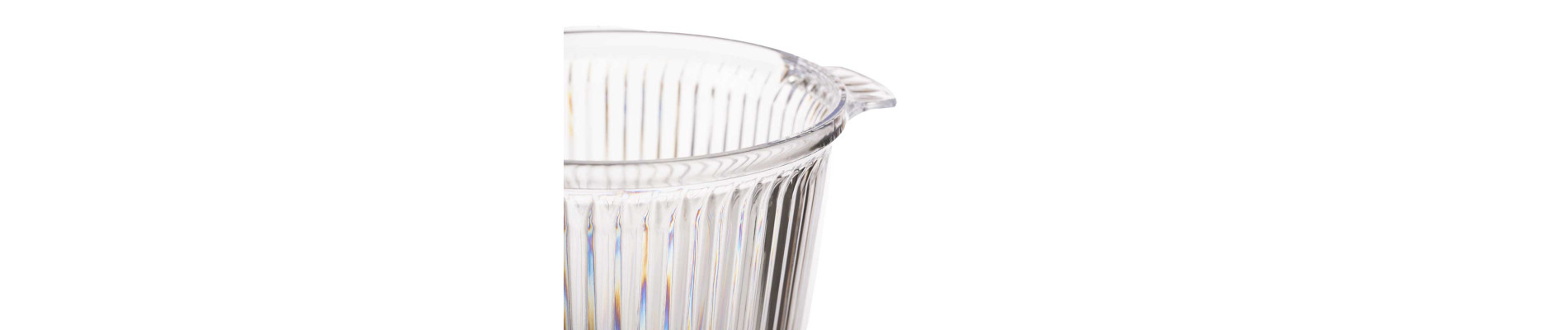 CUBITERA RAYADA PLASTICO TRANSPARENTE