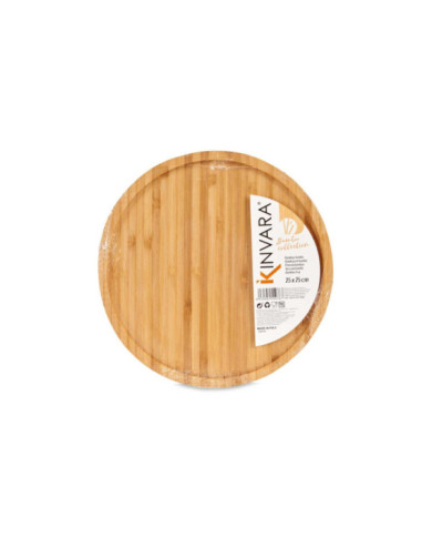 TABLA MEDIANA REDONDA BAMBU APERITIVO