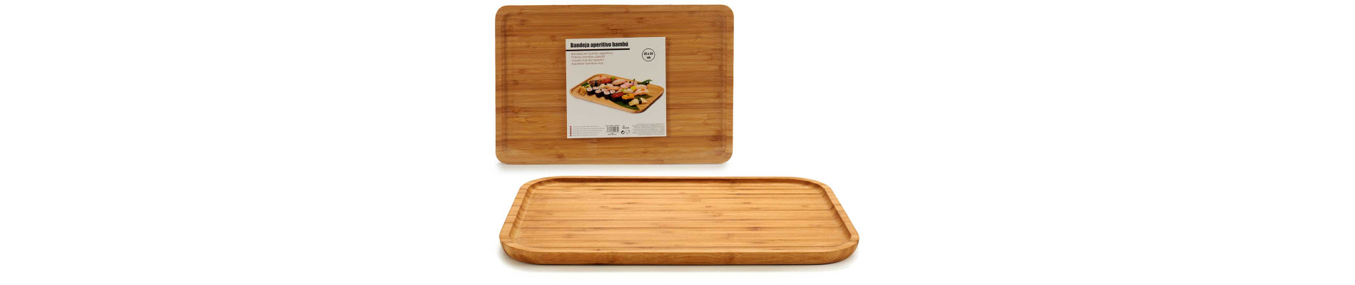 TABLA RECTANGULAR BAMBU MEDIANA APERITIVO