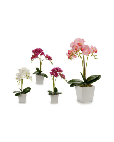 ORQUIDEA MACETA CUADR BLANCA 50CM SUR 4C