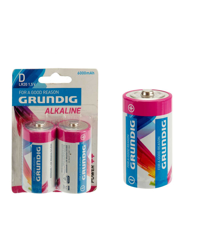 BLISTR 2PILAS GRUNDIG ALC D LR20 6000MAH
