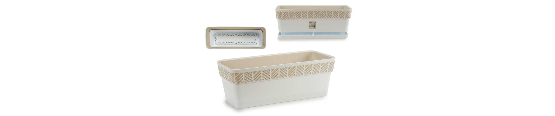 JARDINERA NATURAL RESER AGUA 50CM GRIS