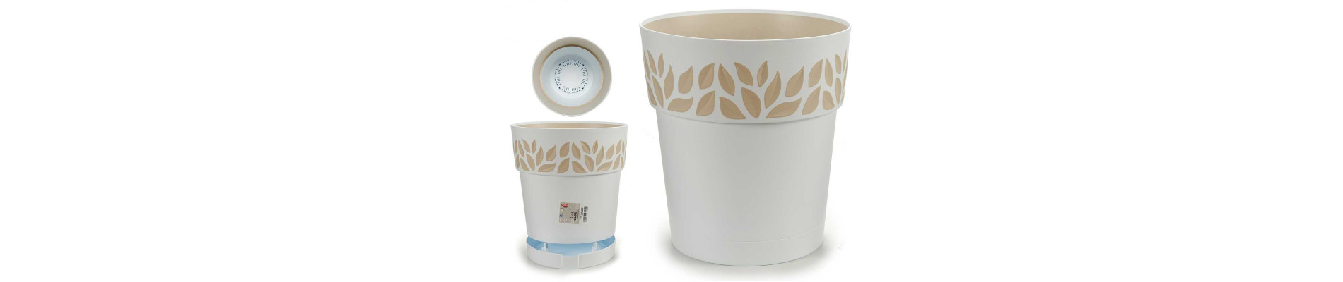 MACETA PLASTICO 30 CM CLOE ANTRACITA