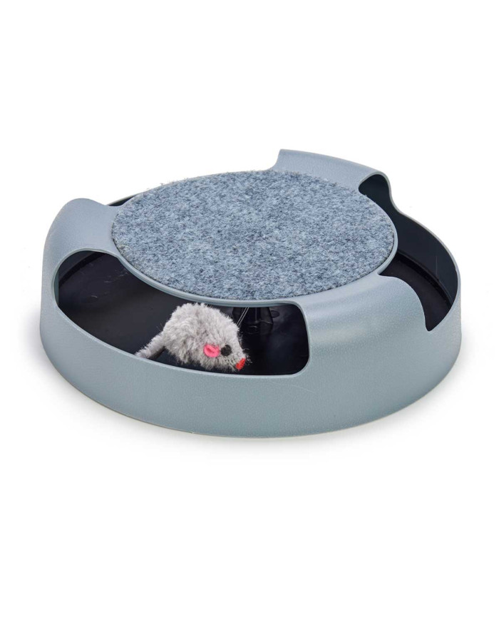 RUEDA RATON HORIZONTAL GRIS PARA GATO