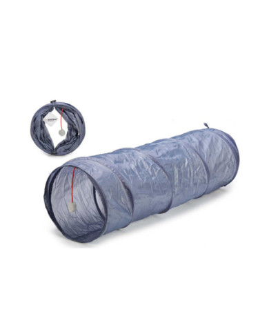 TUNEL PARA GATOS GRIS 90 CM