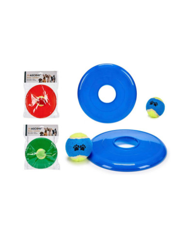 DISCO CON PELOTA MASCOTA SURT 3 COL