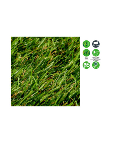 CESPED TRICOLOR ROLLO 20MM 1X2