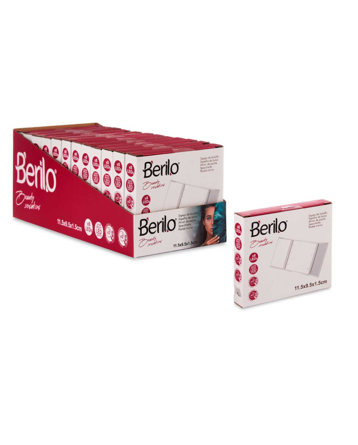 ESPEJO BOLSILLO ABS 1X 2X 3X CON LED