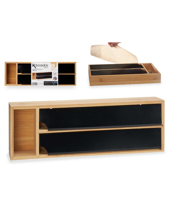 DISPENSADOR DOBLE FILM BAMBU