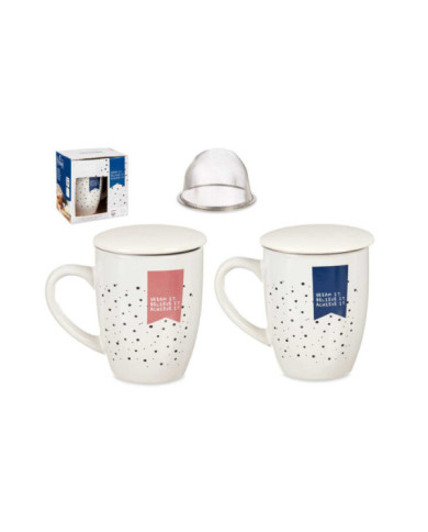 TAZA PORCELANA PUNTO FILTRO Y TAPA SURT 2