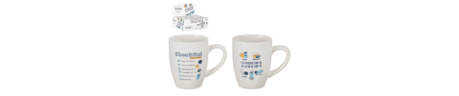 TAZA DESAYUNO XL 460ML RELIEVE ESPIGA SURT6 COL P