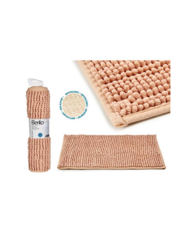 ALFOMBRA ANTIDESLIZANT PELO CORTO 40X60CM BEIGE CL