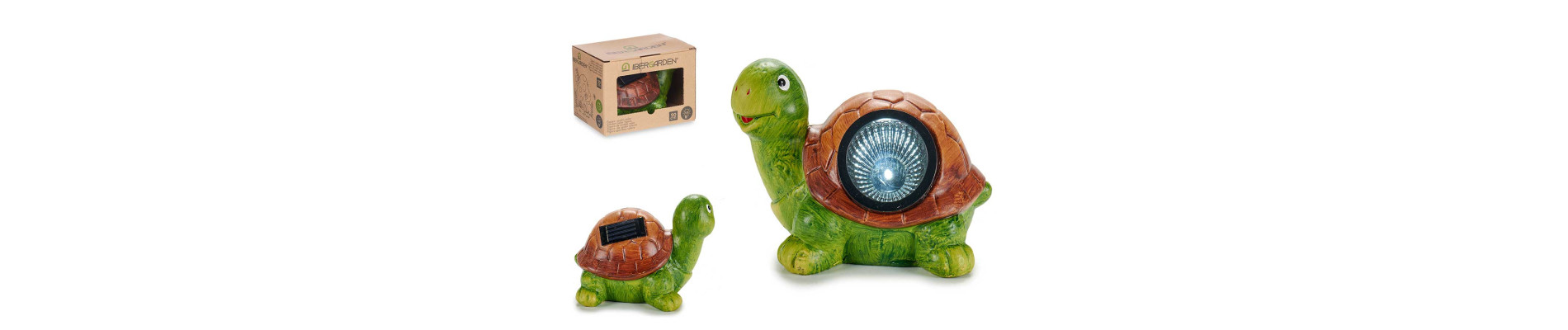 TORTUGA GRANDE CON LINTERNA SOLAR