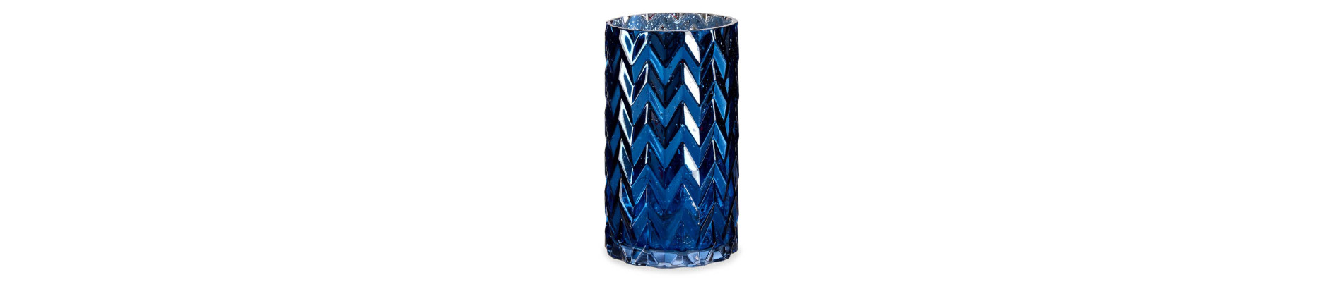JARRON TALLADO ESPIGA AZUL