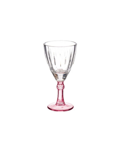 COPA VINO COLOR ROSA 275ML