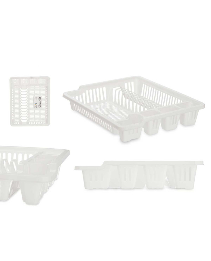 ESCURRIDOR PLATO PLASTICO GRANDE BLANCO