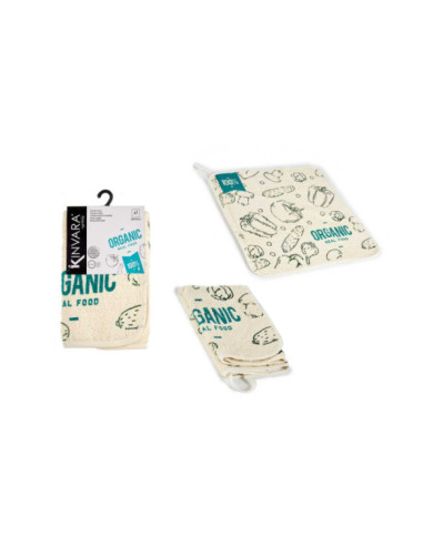 PAÑO COCINA RIZO 50CM ORGANIC