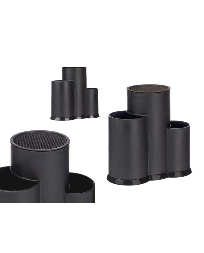 SOPORTE UTENSILIOS TACOMA PLASTICO NEGRO