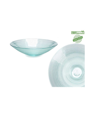 CENTRO DE MESA 39CM RAYAS VIDRIO RECICLADO