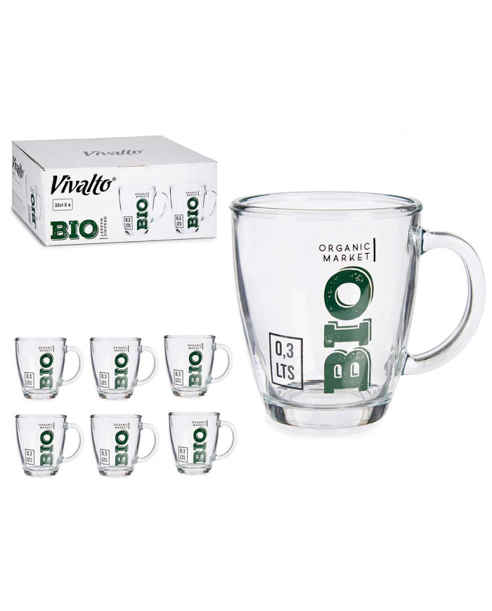 JARRA MUG VIDRIO 320ML BIO