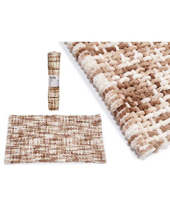 ALFOMBRA DE PUNTO BEIGE 50X80CM