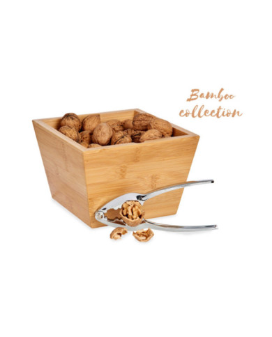 CAJA BAMBU CON CASCANUECES 16CM