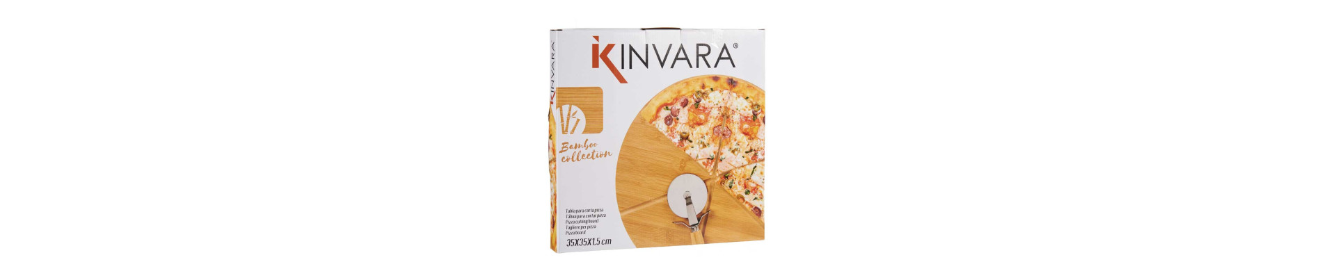 PLATO PIZZA BAMBU 35CM CON CORTA PIZZA BAMBU