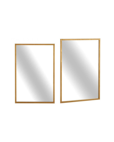 ESPEJO RECTANGULAR DORADO 90CM