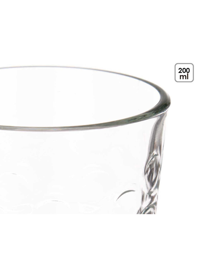 SET 6 VASOS CIRCULOS 200ML