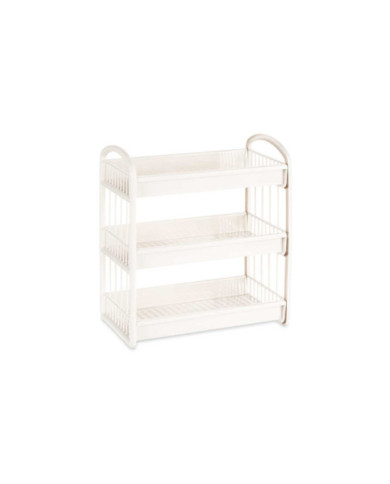 ESTANTERIA PLASTICO 3 ALTURAS BLANCO