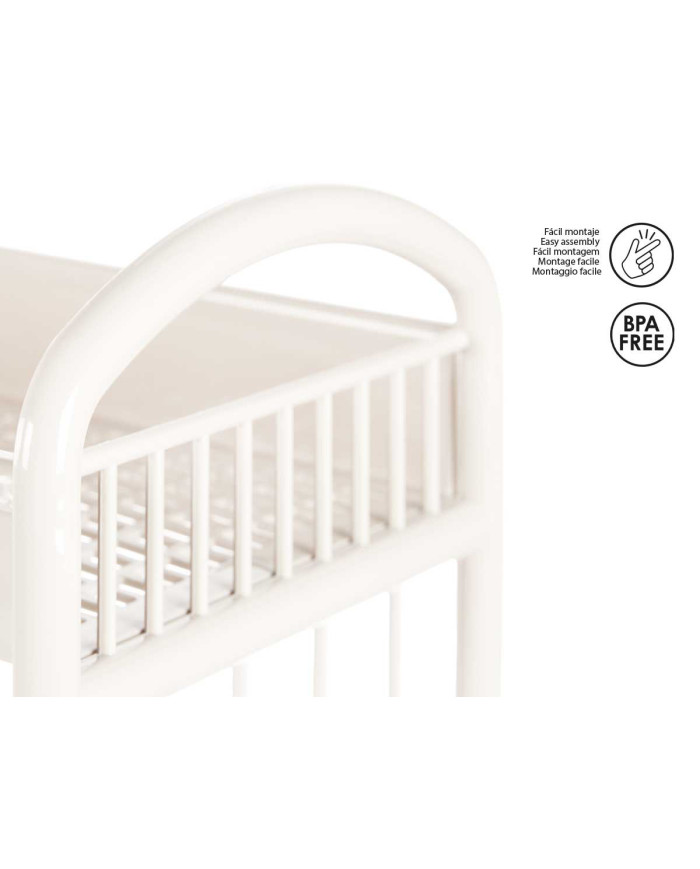 ESTANTERIA PLASTICO 3 ALTURAS BLANCO