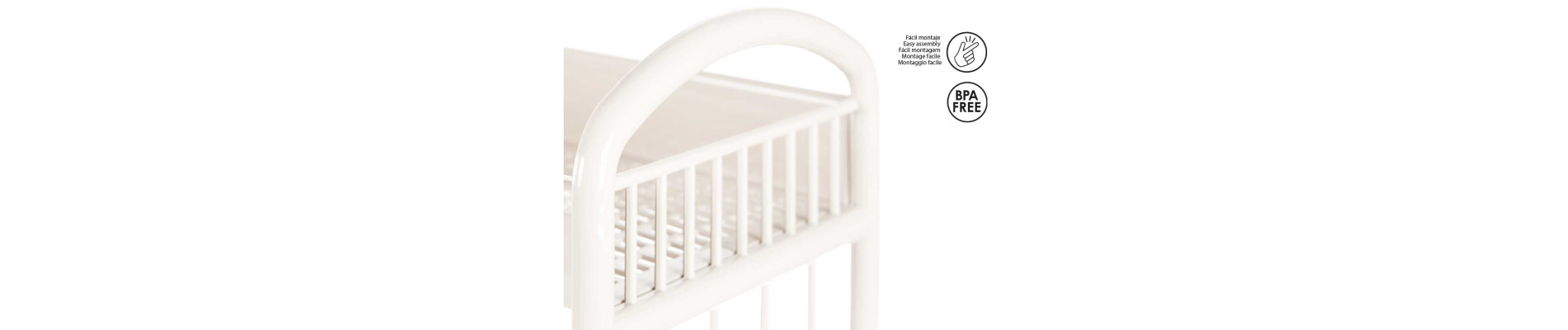 ESTANTERIA PLASTICO 3 ALTURAS BLANCO