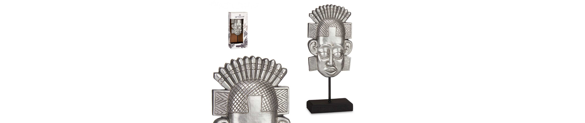 CABEZA INDIO CON BASE ORO